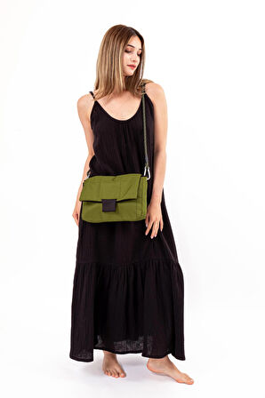 Kadın Kapitone El Omuz Çantası Ayarlanabilir Askılı