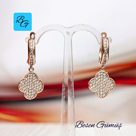 Van Cliff Model Taşlı Küpe