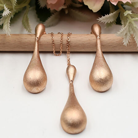Damla Model Rose Taşsız Set