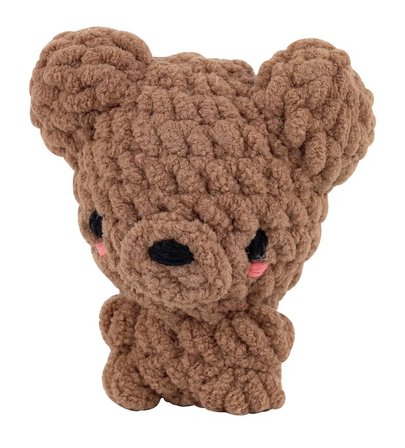 BakGelAl Amigurumi Ayı Yapım Kiti Aile ve Çocuk Aktivite Seti Başlangıç Seviyesi Tığ Örgü Seti