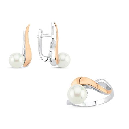Silverlina Gümüş İncili Dual Color Set