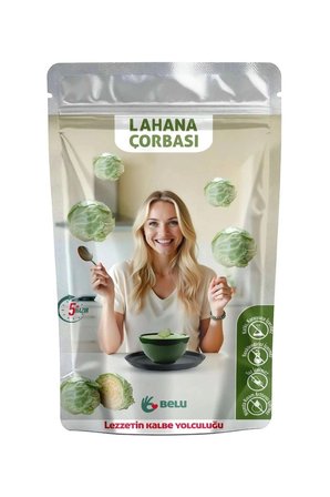 Lahana Çorbası 60 gr (4 Porsiyon) Pestisitsiz - Bebek, Çocuk ve Yetişkin Beslenmesine Uygun
