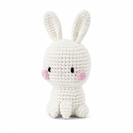 BakGelAl Mini Amigurumi Tavşan Yapım Kiti – Anahtarlık veya Amigurumi Oyunca, Türkçe Video Anlatımlı