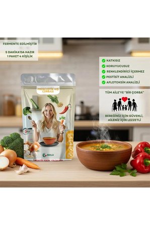 Şehriyeli Probiyotik Kış Çorbası 60 gr (4 Porsiyon) Pestisitsiz Bebek, Çocuk ve Yetişkin İçin Uygun
