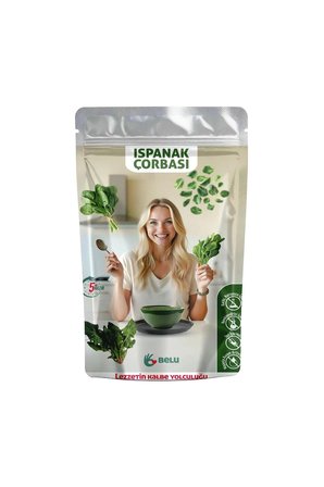 Ispanak Çorbası 60 gr (4 Porsiyon) Pestisitsiz - Bebek, Çocuk ve Yetişkin Beslenmesine Uygun