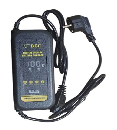 BGC 48V 20AH ŞARJ CİHAZI E-BİKE DİJİTAL DEVRE KESİCİLİ