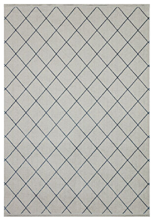 GENOA-54-G Yumuşak Sık Dokuma Modern Geometrik Desenli Salon Halısı-GRİ/VİZON