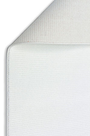 GENOA-59-G Yumuşak Sık Dokuma Modern Salon Koridor Halısı-BEYAZ