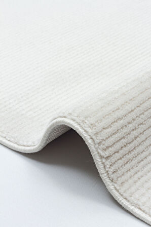 GENOA-60-G Yumuşak Sık Dokuma Modern Salon Koridor Halısı-KREM