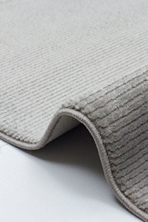 GENOA-61-G Yumuşak Sık Dokuma Modern Salon Koridor Halısı-GRİ