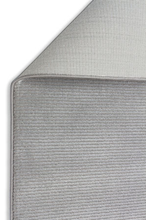 GENOA-61-G Yumuşak Sık Dokuma Modern Salon Koridor Halısı-GRİ