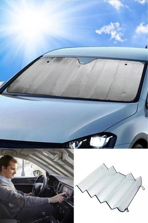 130 X 60 Cm Araba Ön Cam Güneşlik Cam Güneşliği Otomobil Güneşlikleri Araç Gölgelik Oto Içi Vantuzlu
