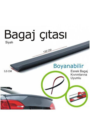 Renault Megane 2 2002-2008 M Tip Bagaj Üstü Spoiler Esnek Bagaj Çıtası