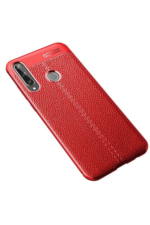 Newface Huawei Y6P Kılıf Auto Focus Kapak - Kırmızı