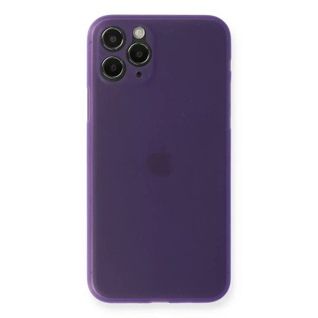 Newface Apple iPhone 11 Pro Max Kılıf PP Ultra İnce Kapak - Mor