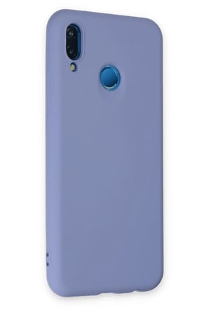 Newface Huawei P20 Lite Kılıf Nano içi Kadife Silikon - Lila