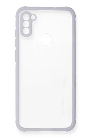Newface Samsung Galaxy A11 Kılıf Miami Şeffaf Silikon - Lila