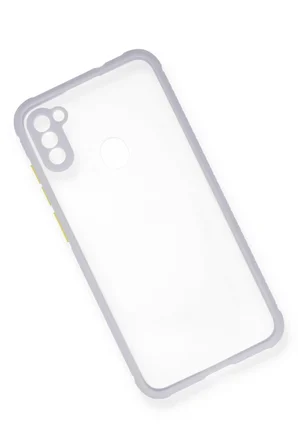 Newface Samsung Galaxy A11 Kılıf Miami Şeffaf Silikon - Lila