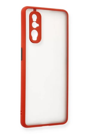 Newface Oppo Find X2 Kılıf Montreal Silikon Kapak - Kırmızı