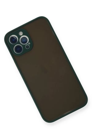 Newface Apple iPhone 12 Pro Max Kılıf Montreal Silikon Kapak - Yeşil
