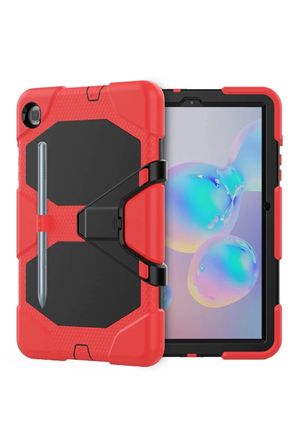 Newface Samsung Galaxy T500 Tab A7 10.4 Kılıf Griffin Tablet Kapak - Kırmızı