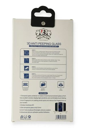 Newface Apple iPhone 12 Mini Bilvis 3D Anti Peeping Hayalet Cam Ekran Koruyucu