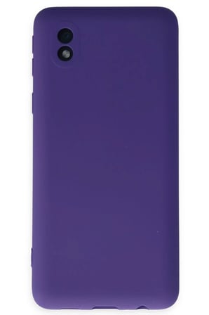 Newface Samsung Galaxy A01 Core Kılıf Nano içi Kadife Silikon - Mor