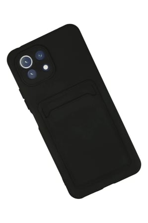 Newface Xiaomi Mi 11 Kılıf Kelvin Kartvizitli Silikon - Siyah
