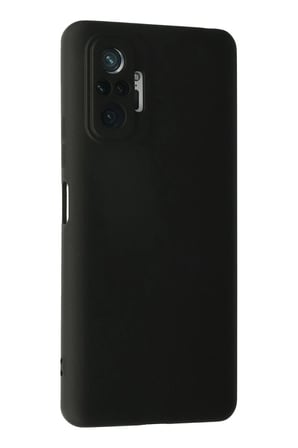 Newface Xiaomi Redmi Note 10 Pro Kılıf Nano içi Kadife Silikon - Siyah