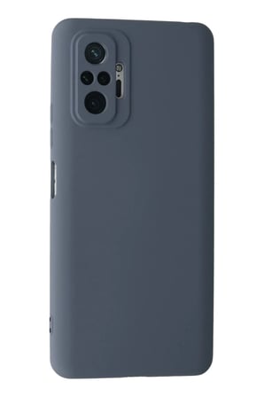 Newface Xiaomi Redmi Note 10 Pro Kılıf Nano içi Kadife Silikon - Gri