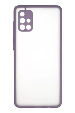 Newface Samsung Galaxy A71 Kılıf Montreal Silikon Kapak - Mor