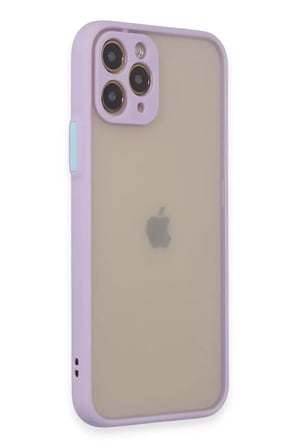 Newface Apple iPhone 11 Pro Kılıf Montreal Silikon Kapak - Mor