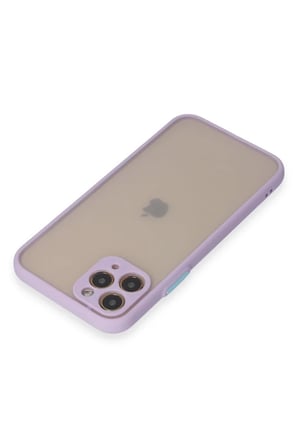 Newface Apple iPhone 11 Pro Kılıf Montreal Silikon Kapak - Mor