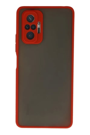 Newface Xiaomi Redmi Note 10 Pro Kılıf Montreal Silikon Kapak - Kırmızı