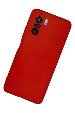 Newface Xiaomi Poco F3 Kılıf Nano içi Kadife Silikon - Kırmızı
