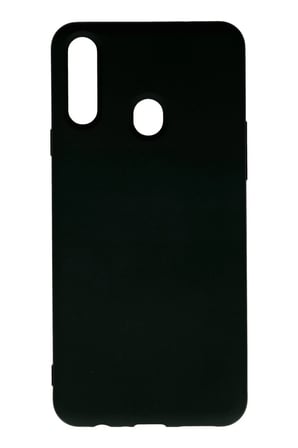 Newface Samsung Galaxy A20S Kılıf Nano içi Kadife Silikon - Siyah