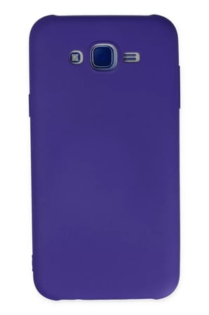 Newface Samsung Galaxy J7 Kılıf Nano içi Kadife Silikon - Mor