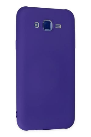 Newface Samsung Galaxy J7 Kılıf Nano içi Kadife Silikon - Mor
