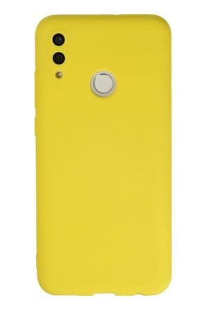 Newface Huawei P Smart 2019 Kılıf Nano içi Kadife Silikon - Sarı