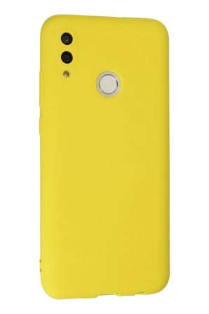 Newface Huawei P Smart 2019 Kılıf Nano içi Kadife Silikon - Sarı
