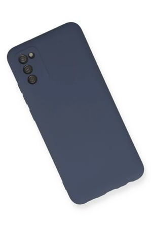 Newface Samsung Galaxy A03S Kılıf Nano içi Kadife Silikon - Gri