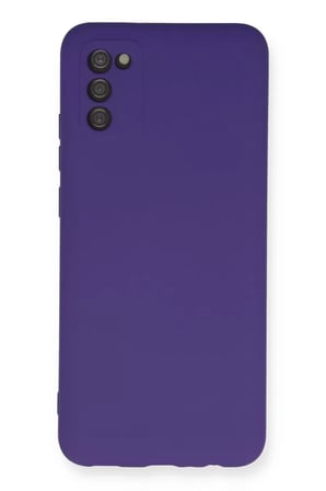 Newface Samsung Galaxy A03S Kılıf Nano içi Kadife Silikon - Mor