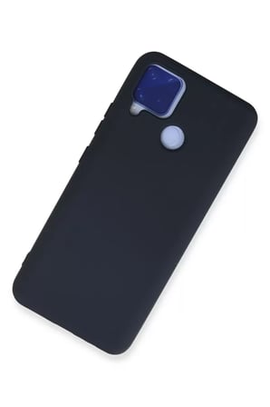 Newface Realme C15 Kılıf Nano içi Kadife Silikon - Lacivert