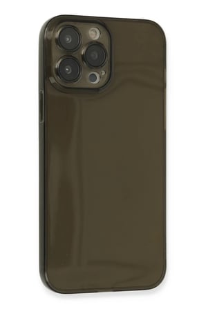 Newface Apple iPhone 13 Pro Max Kılıf Fly Lens Silikon - Siyah