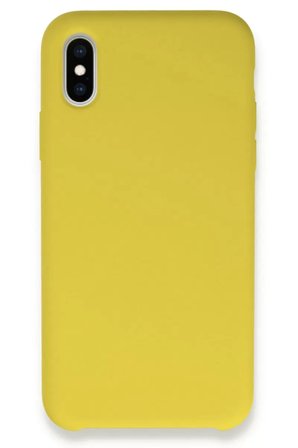 Newface Apple iPhone X Kılıf Lansman Legant Silikon - Sarı