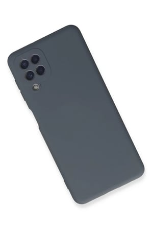 Newface Samsung Galaxy A22 Kılıf Nano içi Kadife Silikon - Gri