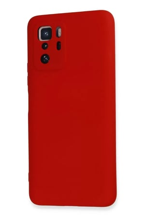 Newface Xiaomi Poco X3 GT Kılıf Nano içi Kadife Silikon - Kırmızı