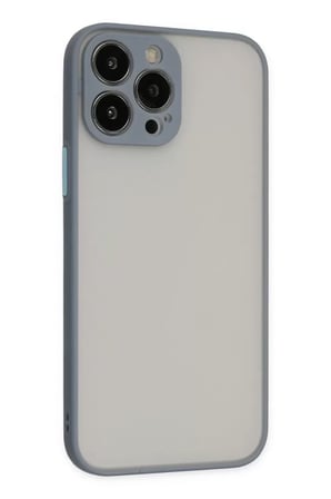Newface Apple iPhone 13 Pro Kılıf Montreal Silikon Kapak - Gri