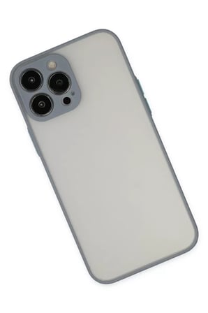 Newface Apple iPhone 13 Pro Kılıf Montreal Silikon Kapak - Gri