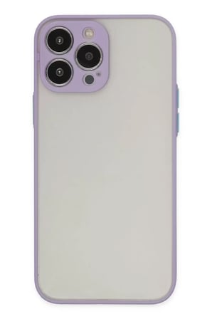 Newface Apple iPhone 13 Pro Kılıf Montreal Silikon Kapak - Mor